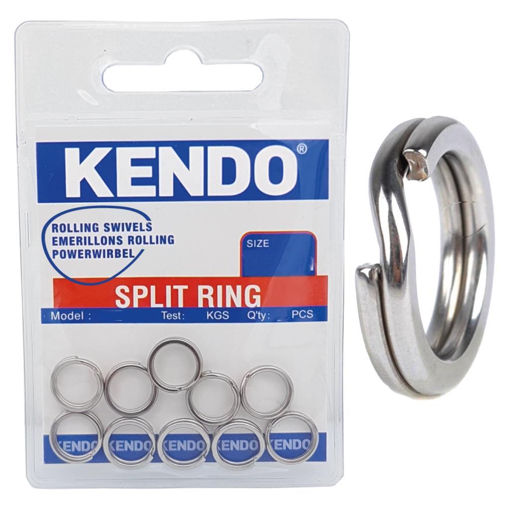 Kendo Split Ring Halka Paslanmaz Çelik Olta Halkası 10 Adet