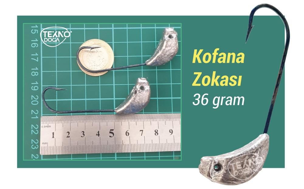 teknodoğa kofana zokası 36 gram 7/0 çapraz iğneli